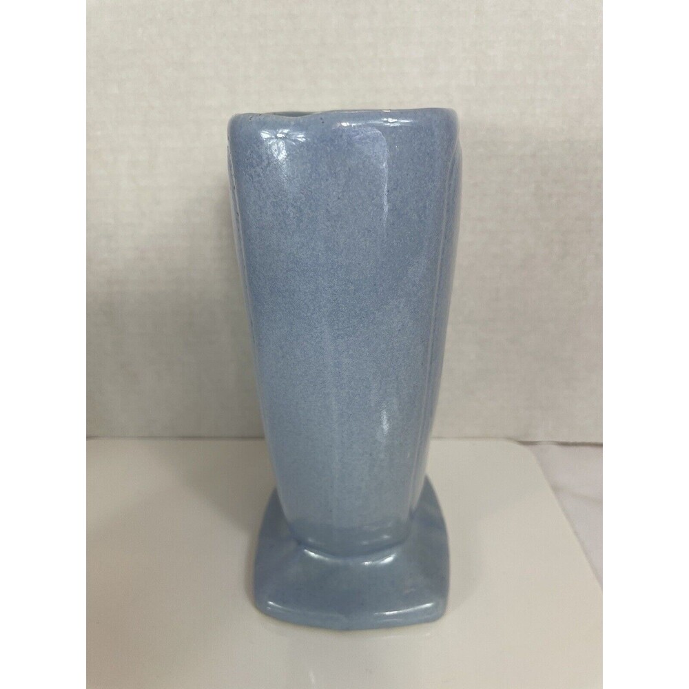 Robinson Ransbottom Vase Art Pottery Gazelle Deer Blue Ceramic 230 MCM VTG Retro - Picture 10 of 16